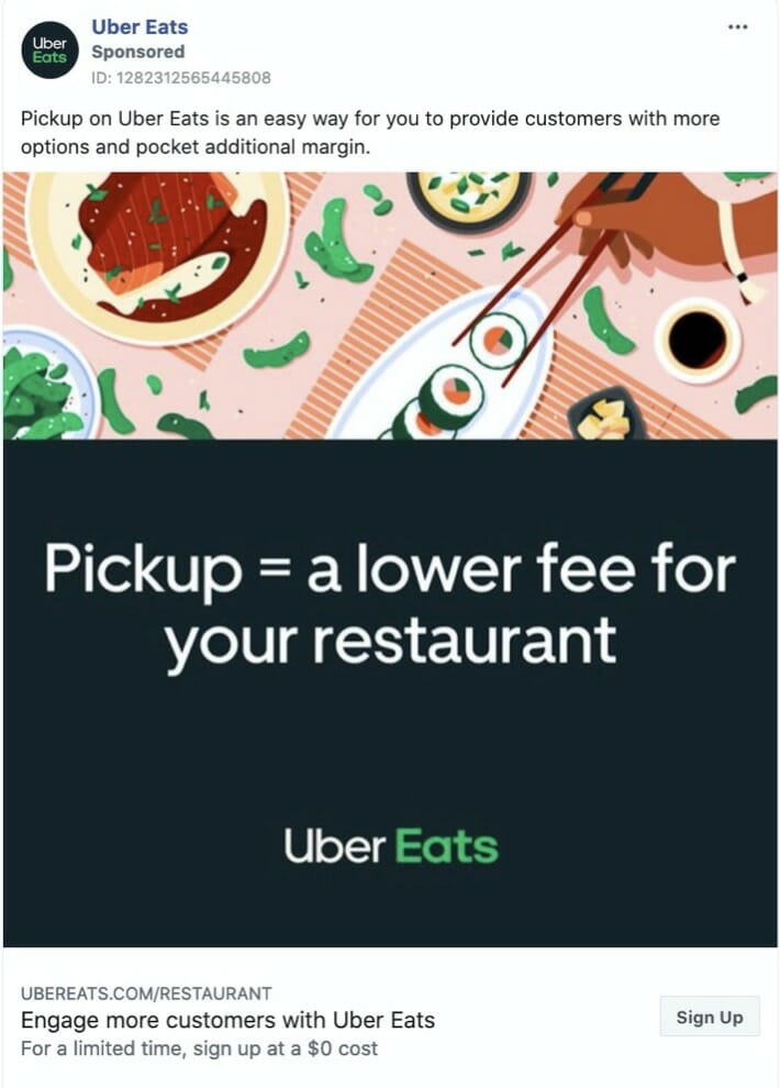 Uber Eats ad