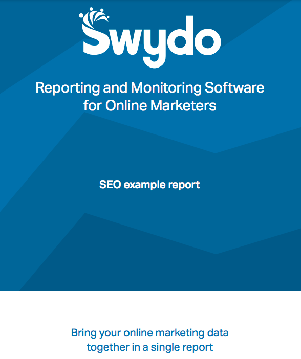 Swydo Monthly SEO Report Template