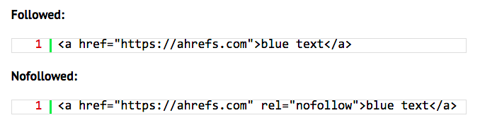 Nofollow vs. follow links in HTML