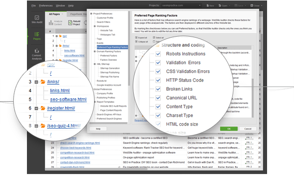 SEO PowerSuite Website Auditor tool