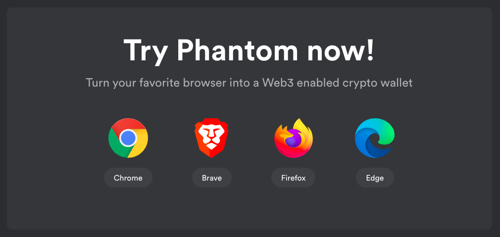 Phantom-supported browsers