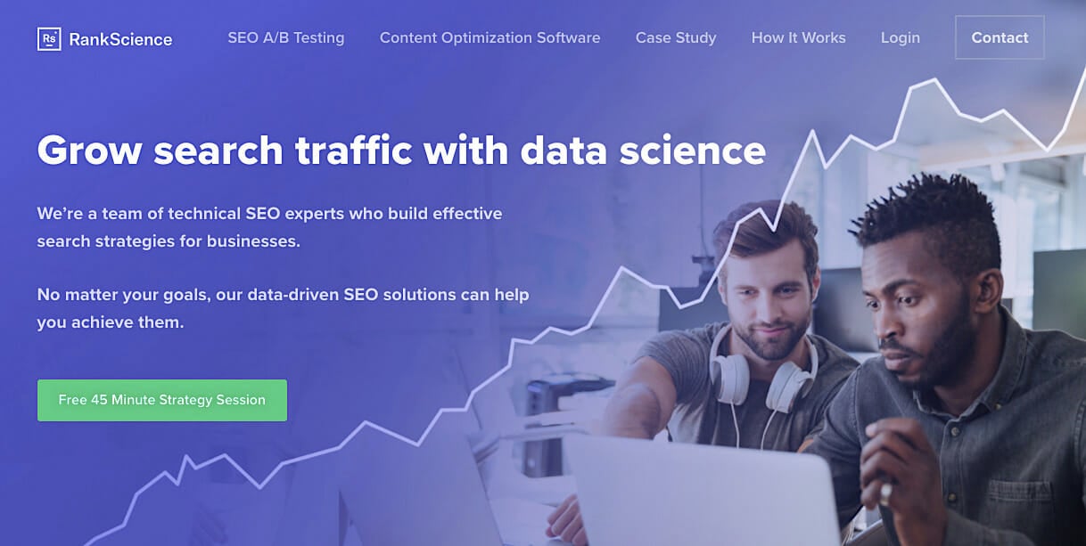 RankScience home page