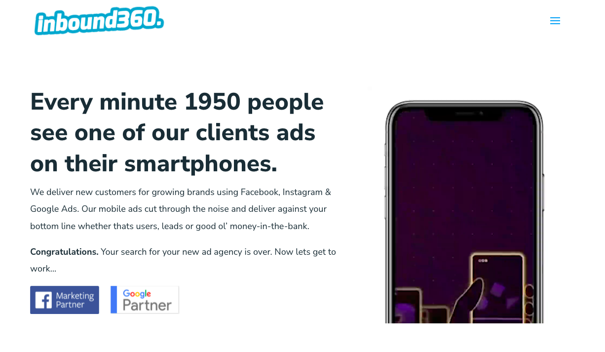 Inbound360 home page