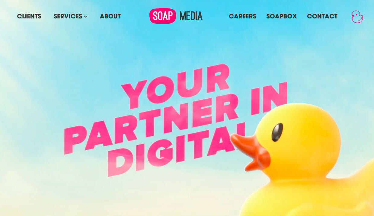 Soap Media home page