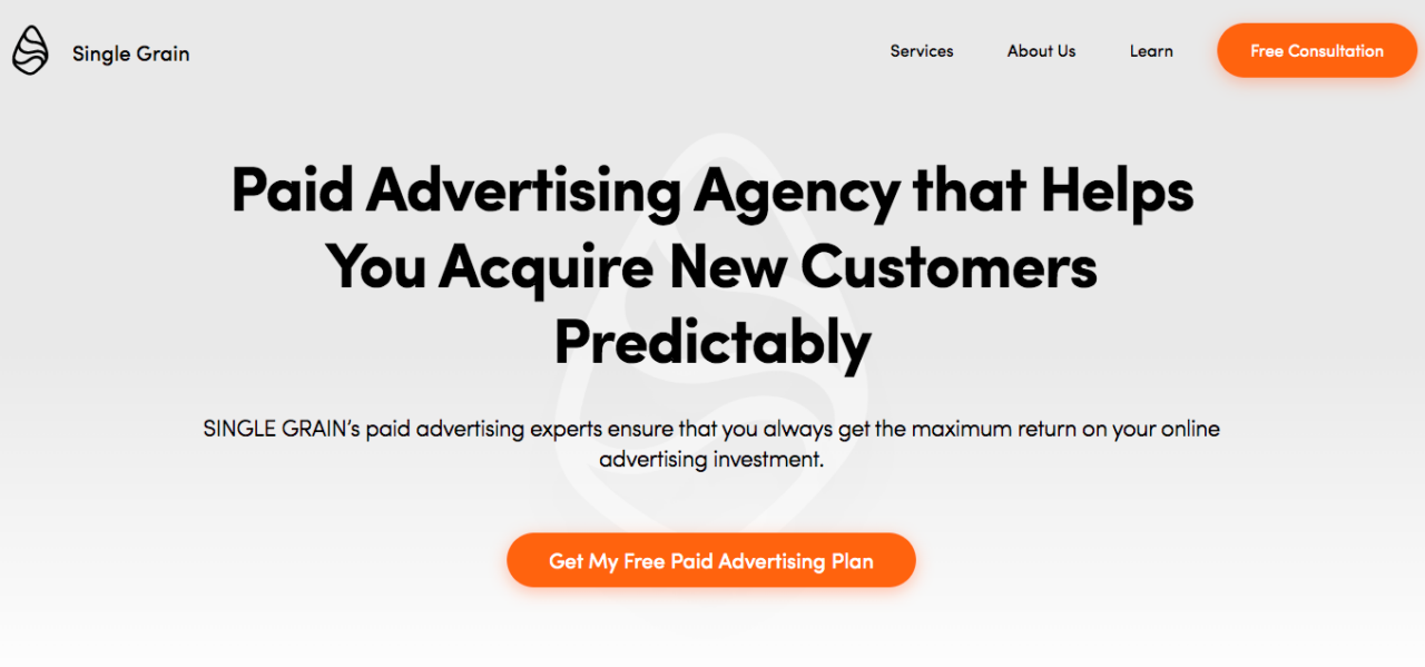 Single Grain - Paid Advertising Agency