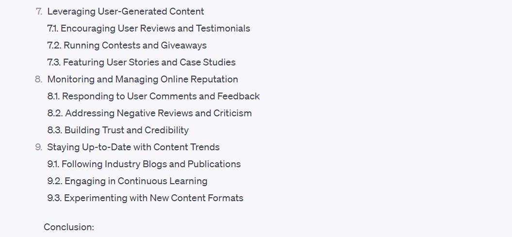 Content marketing table of contents3