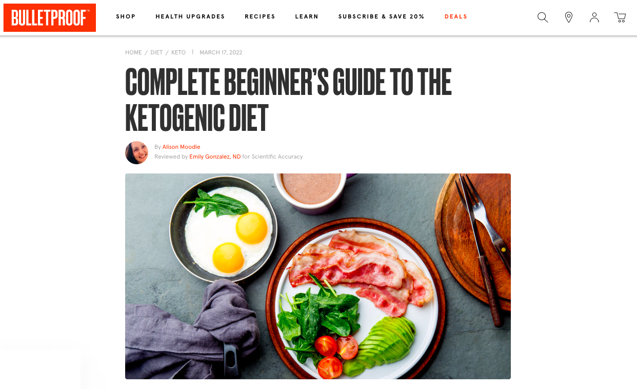 BulletProof - COMPLETE BEGINNER’S GUIDE TO THE KETOGENIC DIET