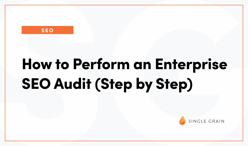 The right way to Do an Enterprise website positioning Audit