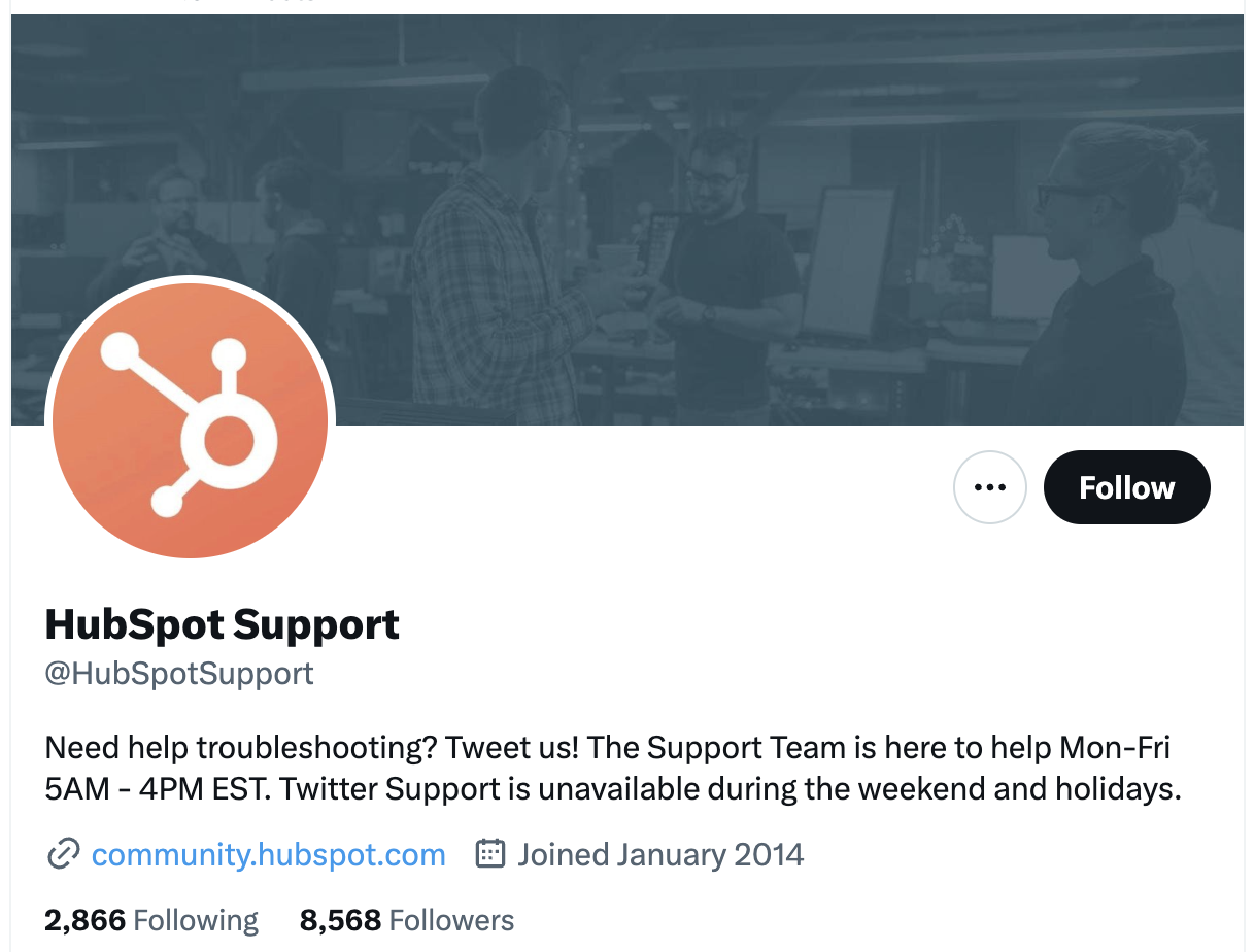 HubSpot Support on Twitter