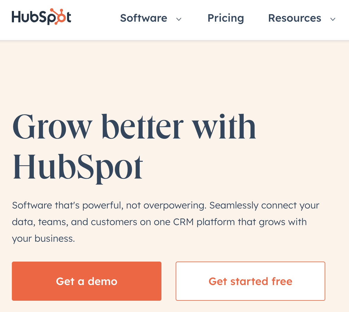 HubSpot free trial