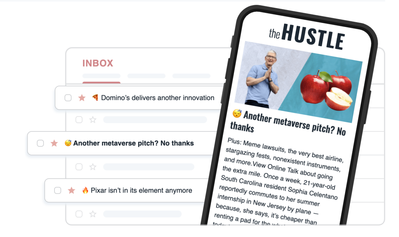 The Hustle home page