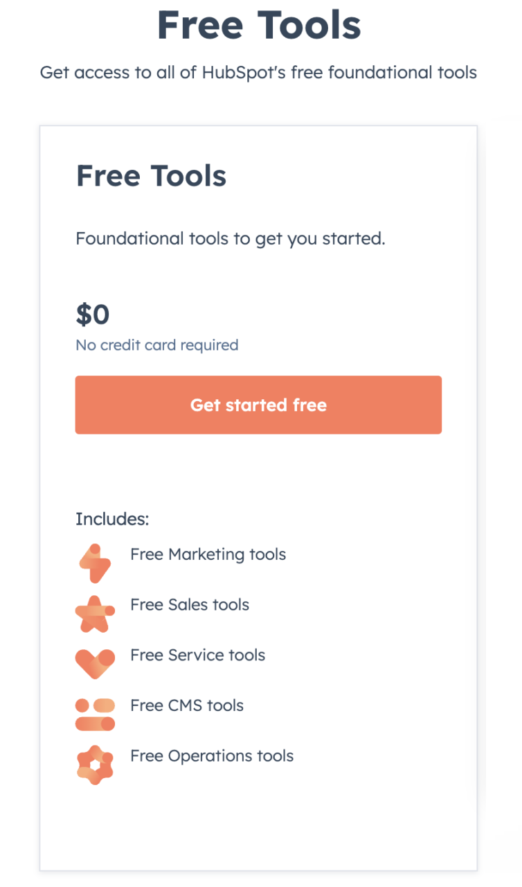 HubSpot's free tools