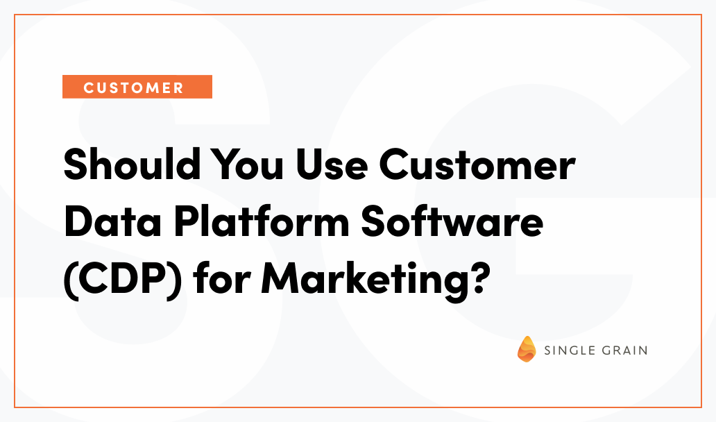 Should You Use Customer Data Platform Software (CDP) for Marketing?