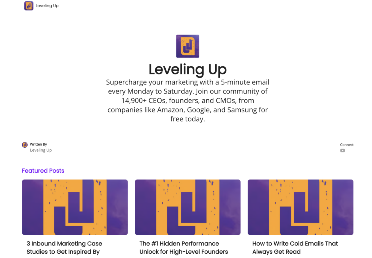 Leveling Up - Single Grain's newsletter