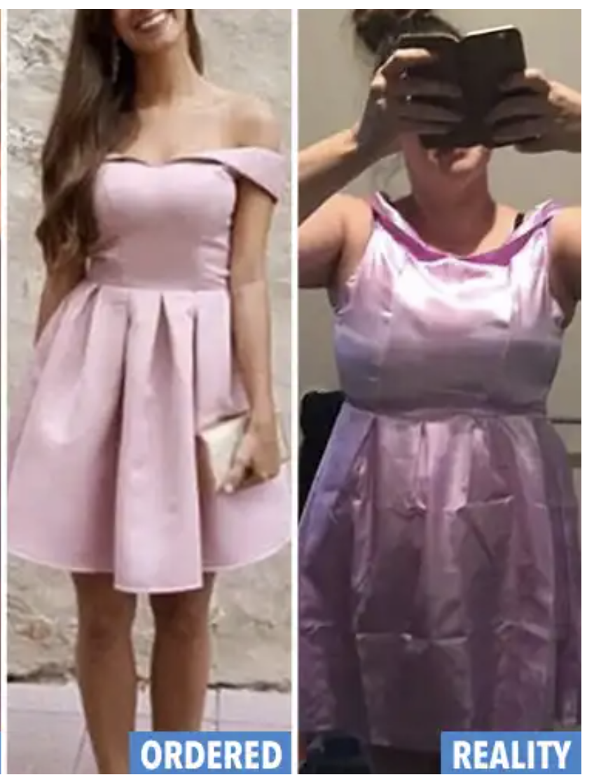 Ordered dress vs reality dress