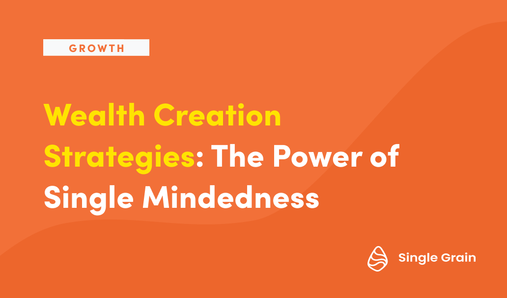 Wealth Creation Strategies: The Power of Single Mindedness