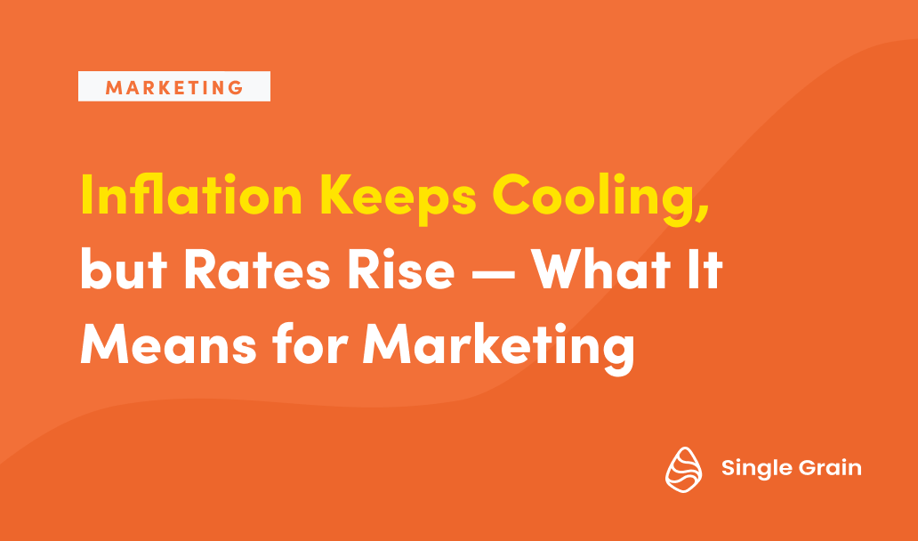 Inflation Keeps Cooling but Rates Rise — What It Means for Marketing