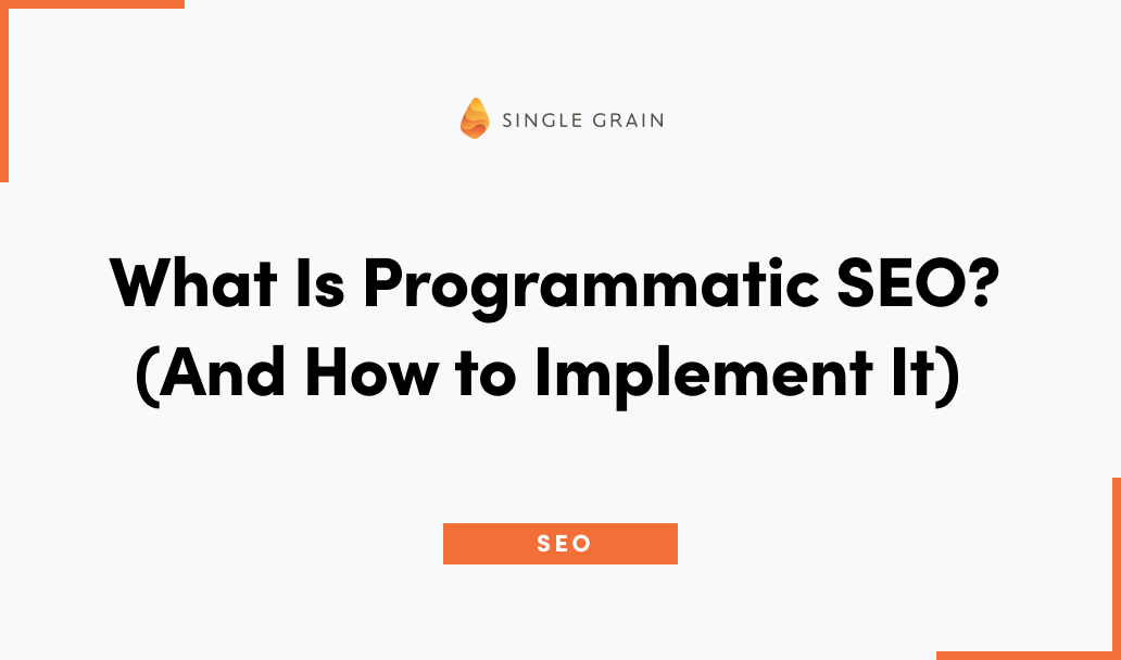 What Is Programmatic SEO?