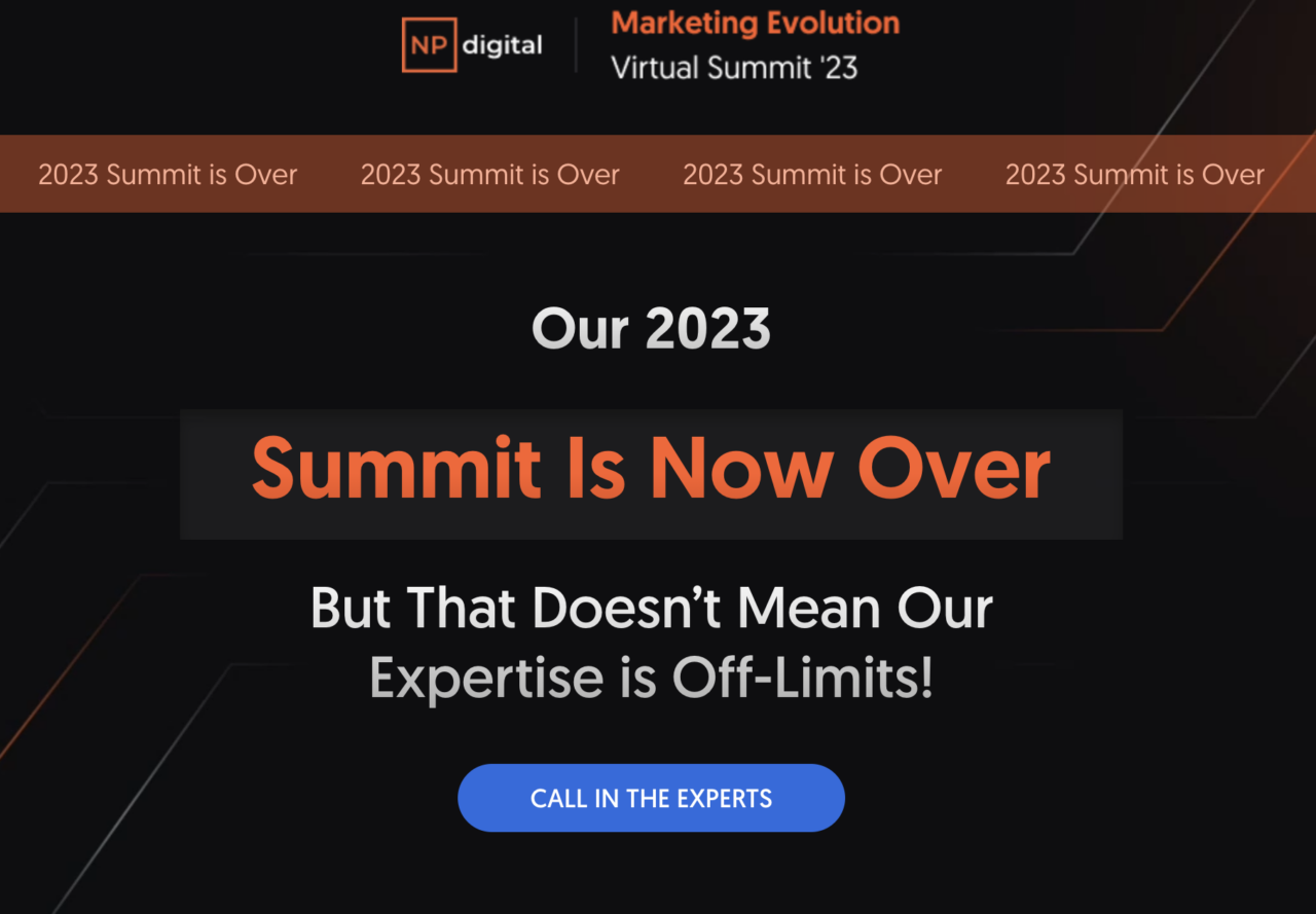 NP Digital summit home page