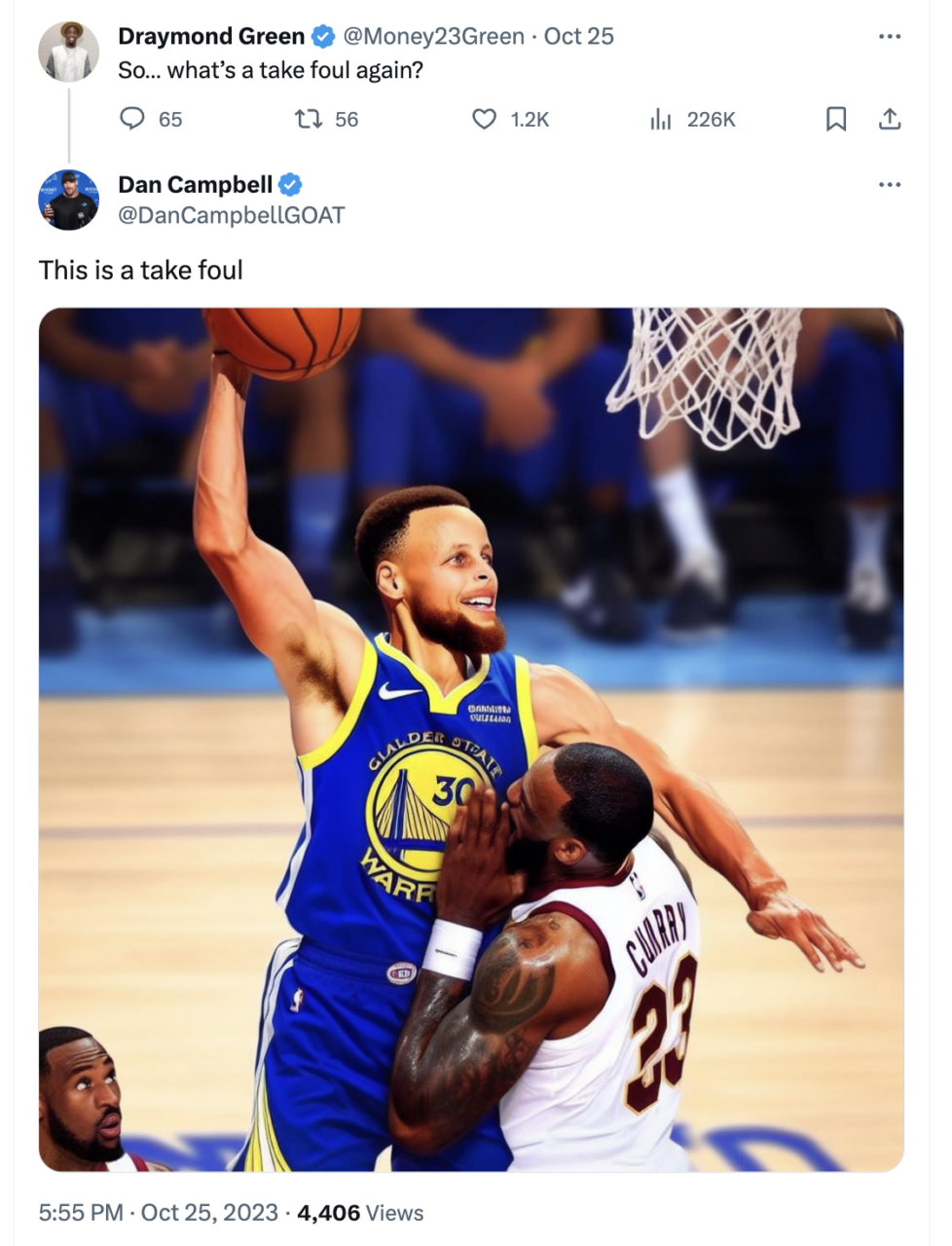 Draymond Green from the Golden State Warriors tweet