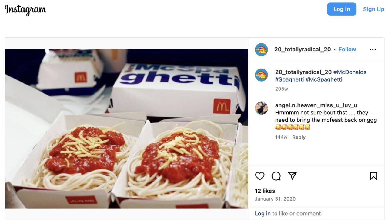 Example of market focus - Philippines' McSpaghetti