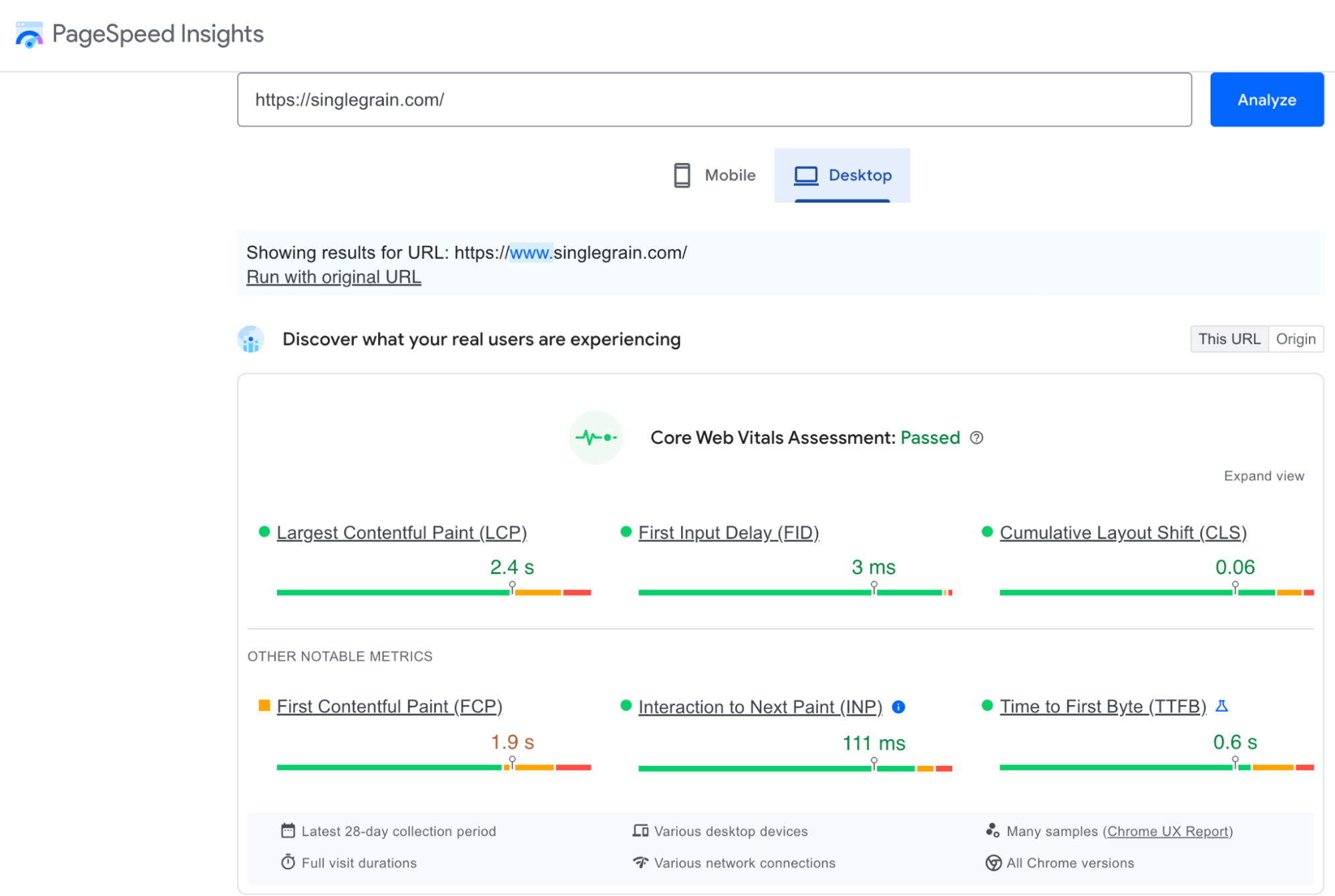 Page Speed Insights