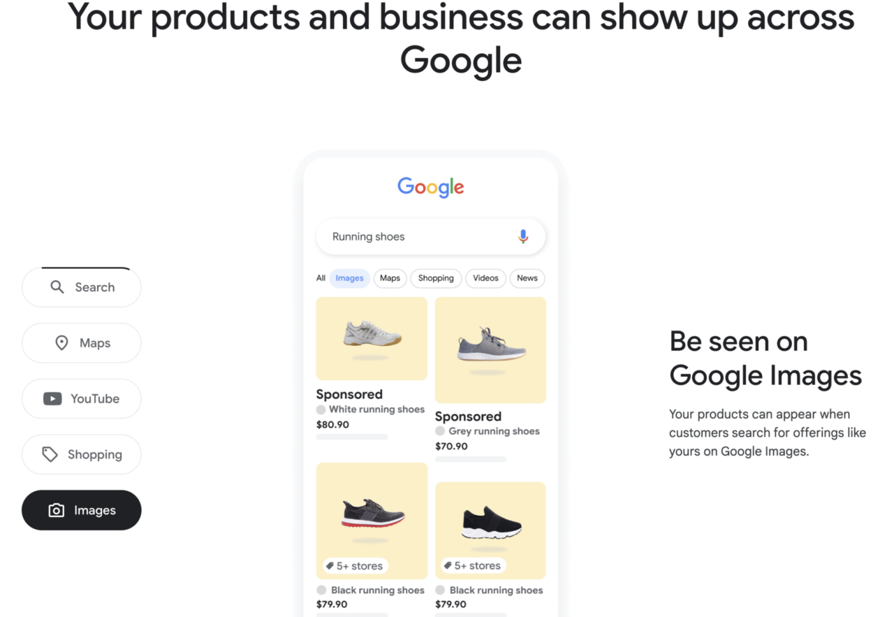 Google Merchant Center home page