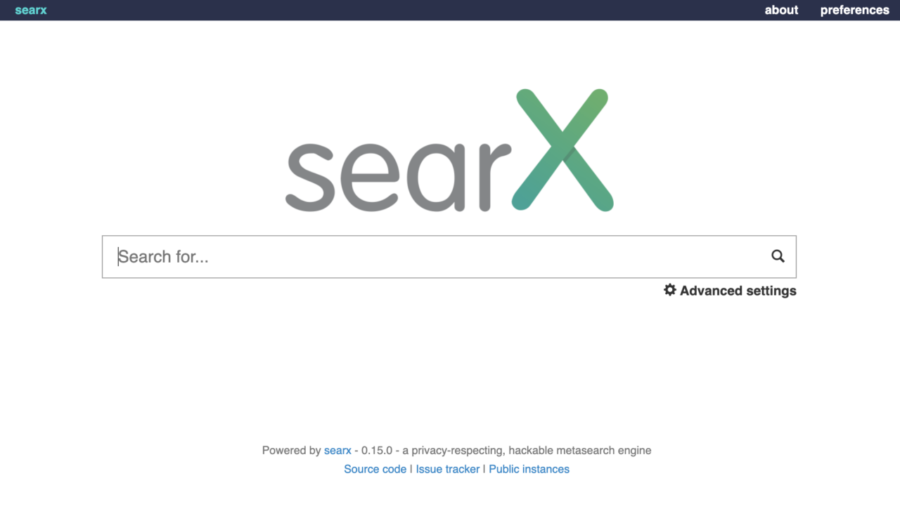 SearX - alternative search engine