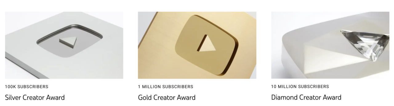 YouTube play buttons