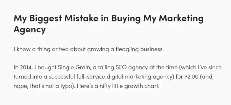 Eric Siu's biggest mistake in buying a marketing agency