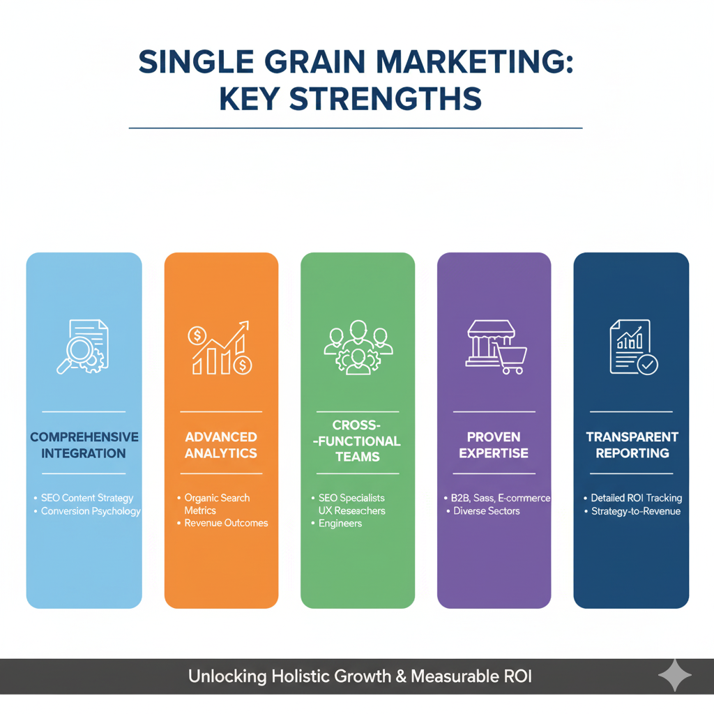 single grain marketing key strengths