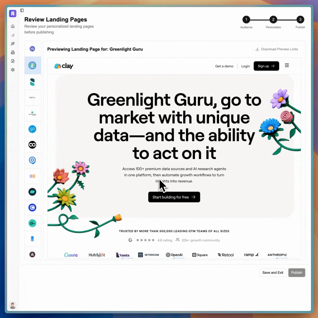 Karrot.ai Landing Page Personalization