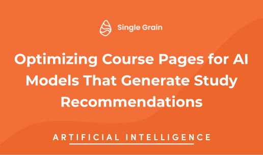 Optimizing Course Pages for AI Models That Generate Study Recommendations