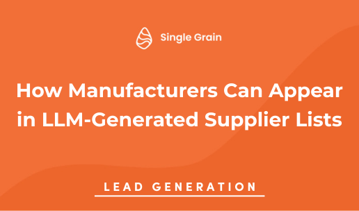 Manufacturers Improve Visibility in AI Supplier Rankings