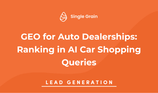 GEO for Auto Dealerships: Ranking in AI Car Shopping Queries
