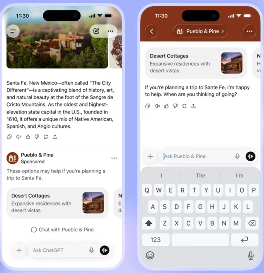 ChatGPT conversational advertising