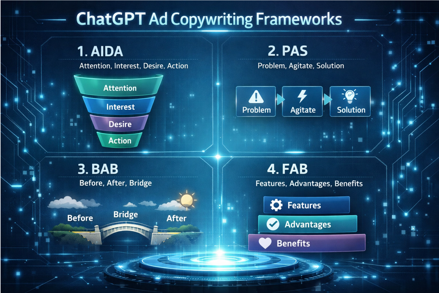 ChatGPT copywriting frameworks