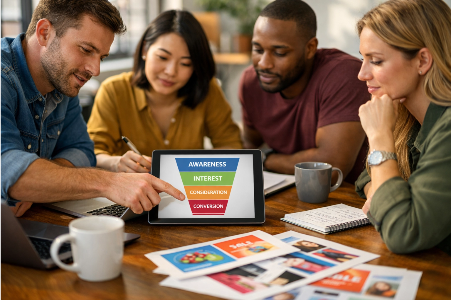 marketing team in a meeting