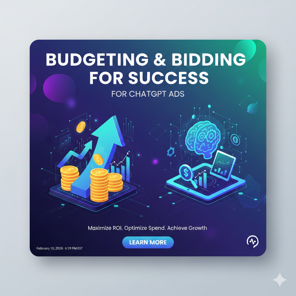 budgeting and bidding for ChatGPT ads