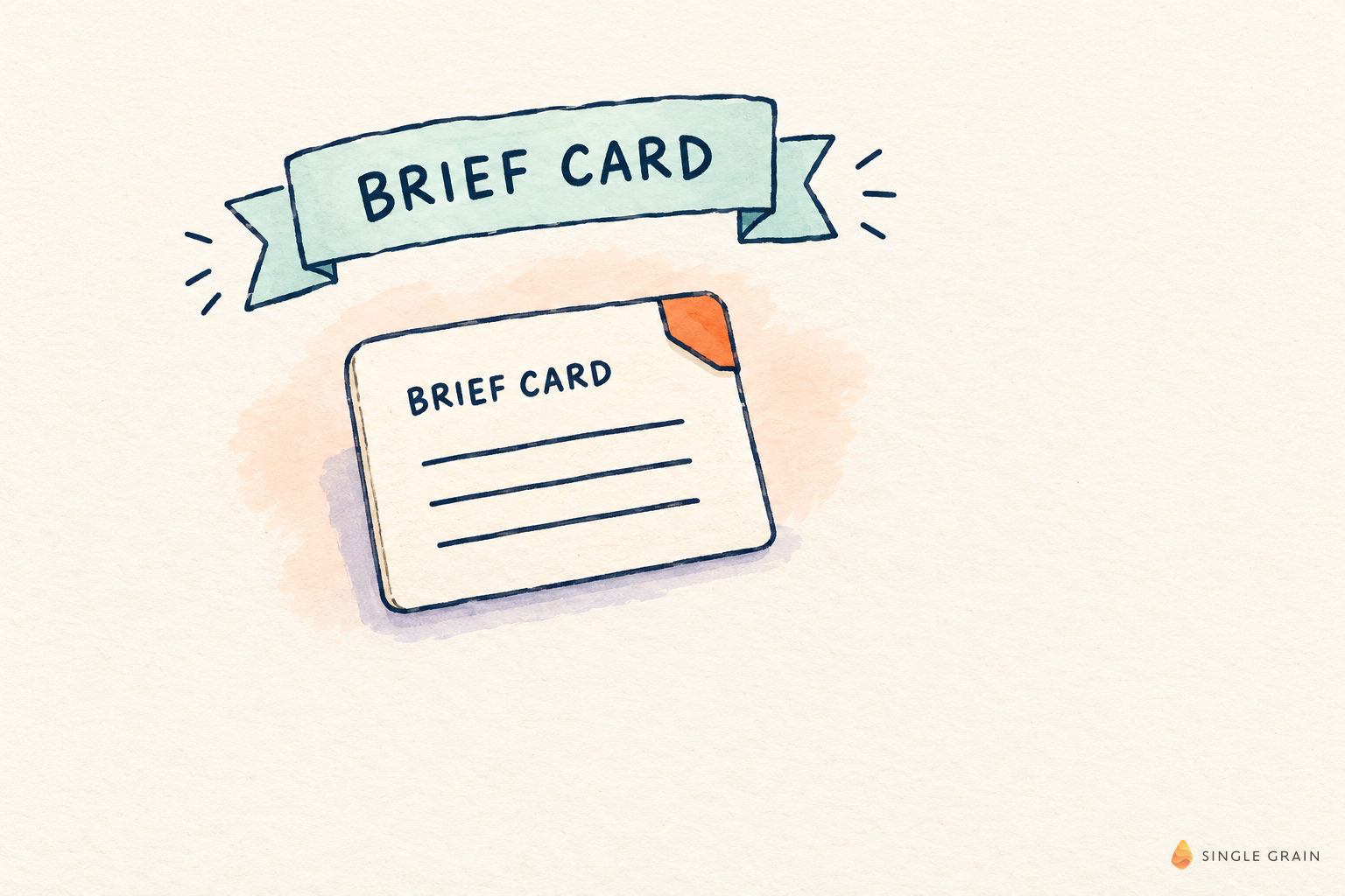 Brief card outline diagram