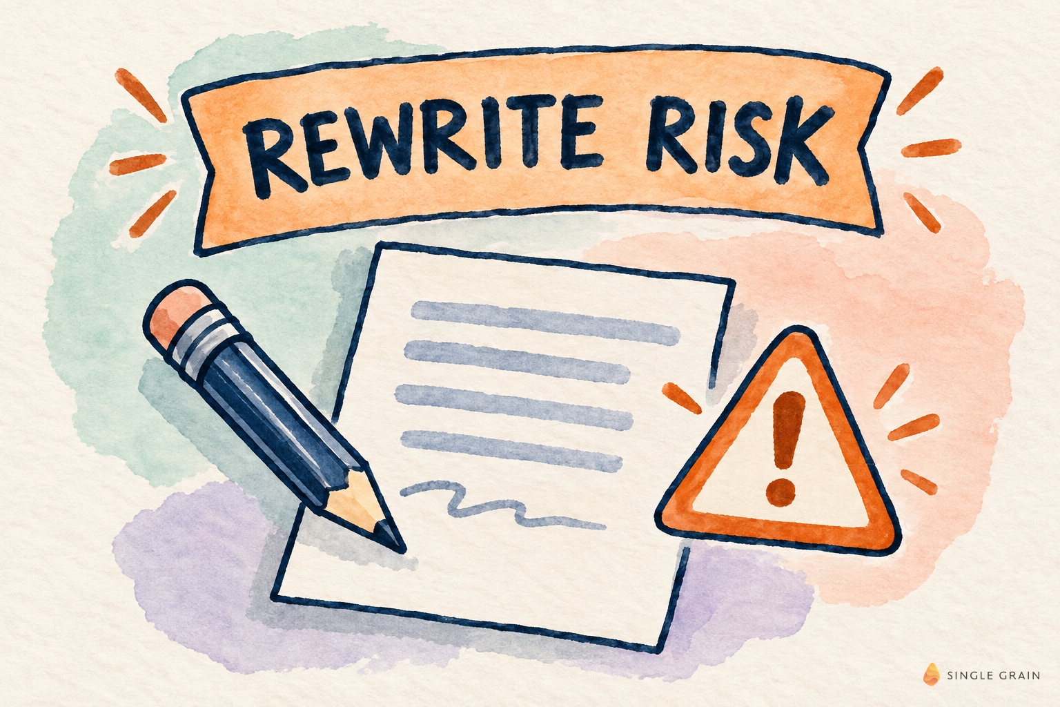 Rewrite risk warning card