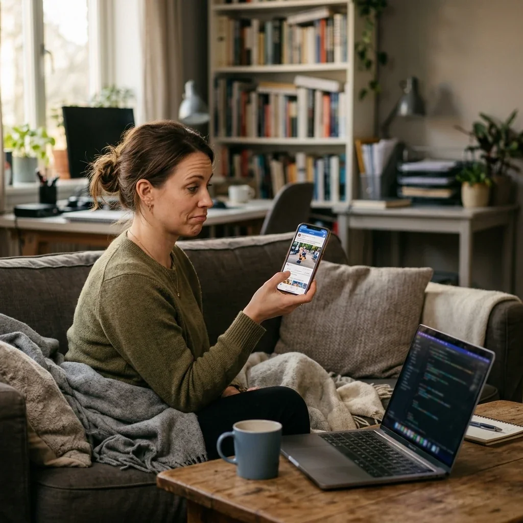A marketer reacting to a viral AI breakthrough post while their own workflow lags behind