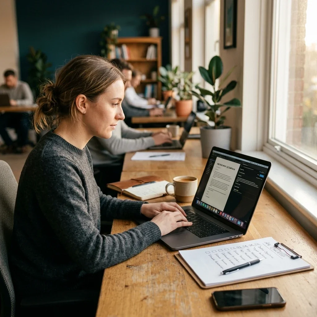 A marketer starting with one real task and a written brief for an AI agent