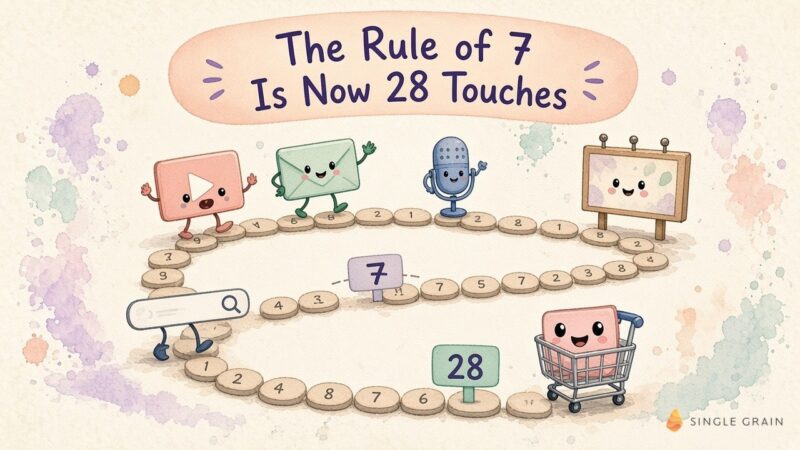 Marketing Rule of 7 Is Now 28: How Many Touches Before a Sale?