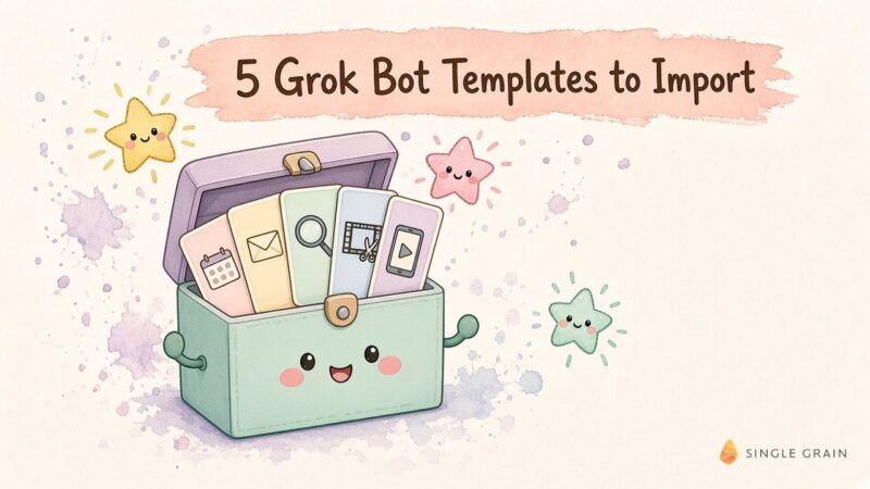 My 5 Favorite Grok Bot Templates and How to Import Them