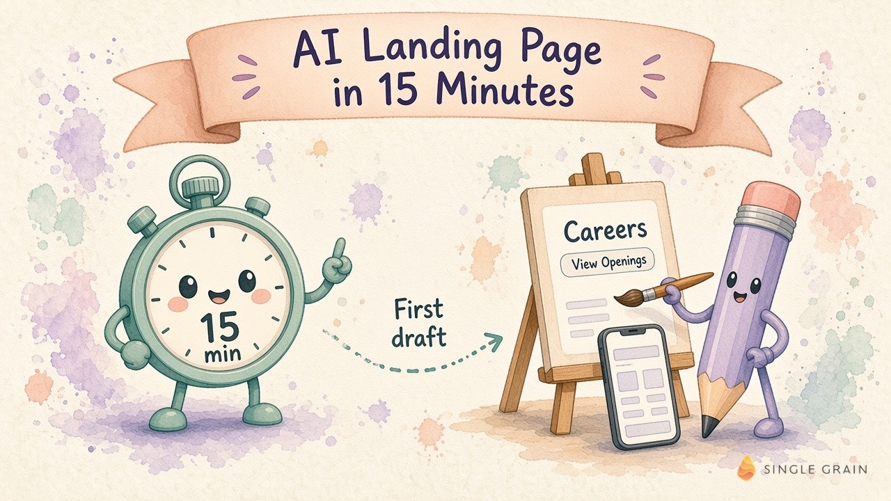 How I Built an AI Landing Page Draft in 15 Minutes With My Team