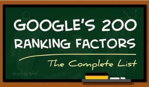 Google’s 200 Ranking Factors [Infographic]